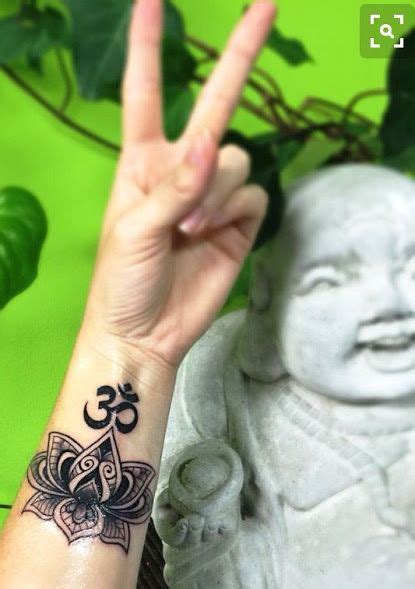 They're all black, but they're so chic! 65 Modern Om Tattoo Designs and Ideas For Men And Women ...