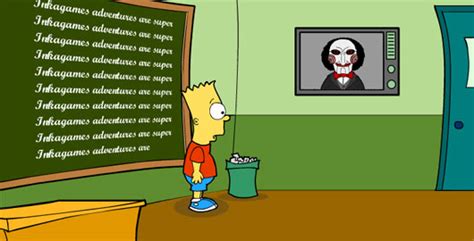 They were based off the movie saw. XO Galager : Bart Simpson Saw Game para XO