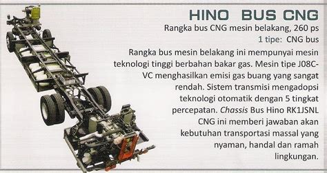 Diesel 4 stroke tipe : PT Hibaindo Armada Motor: HINO BUS CNG