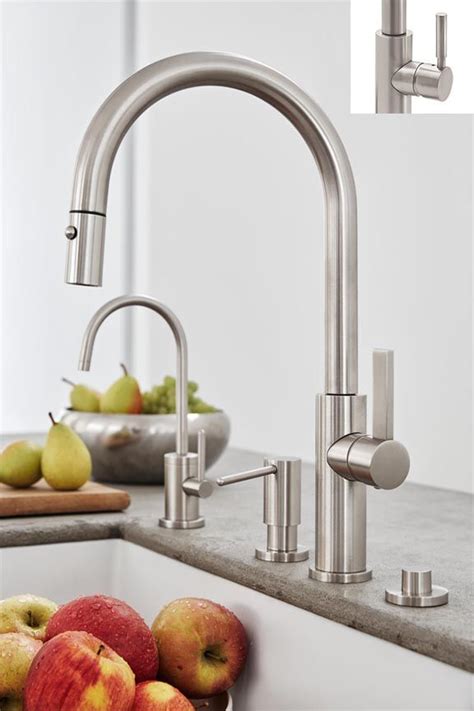 Not many people think about their kitchen faucet in terms of looks or its aesthetic value in the kitchen. California Faucets K51-100 Corsano Pull-Down Kitchen ...