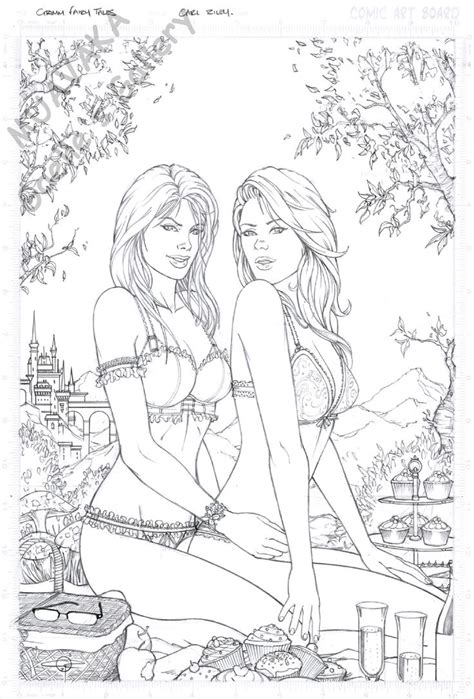 Free printable fairy tale coloring page. Pin on Grimm Fairy Tales Coloring Pages for Adults