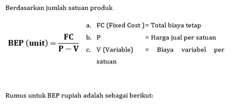 Penggunaan analisis bep memiliki beberapa tujuan yang ingin dicapai, yaitu seperti yang telah diuraikan di atas bahwa satu kelemahan analisis bep adalah karena banyaknya asumsi yang. Analisis R/C, B/C, dan BEP - Our Akuntansi