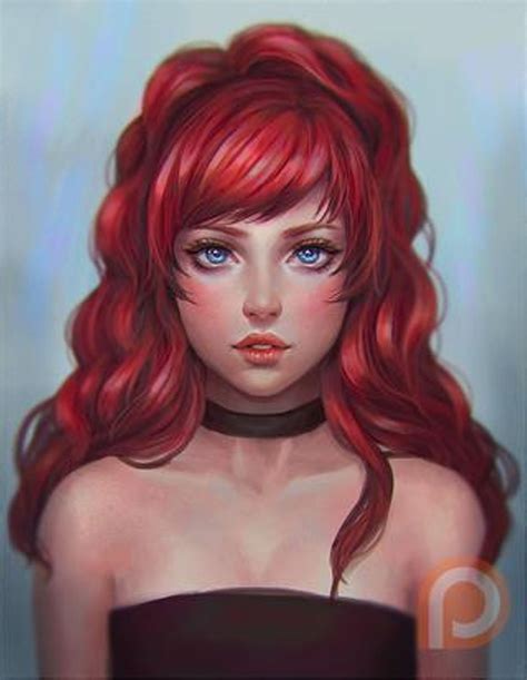 Hair is a very complex subject to draw, because it's like a substance that can take many shapes and forms. FEB 2016 #1 | Serafleur on Patreon | Digital art girl ...