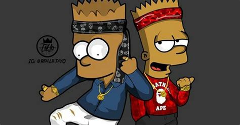 Simpson supreme wallpaper iphone lit bart simpson wallpaper. Bape Lit Bart Simpson Wallpaper - Wallpaper HD New