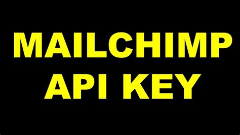 If you have no video, simply select from the millions of stock videos within playable. Mailchimp API KEY | How to Find Mailchimp API Key - YouTube