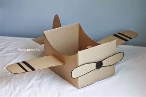 A4 20 £ oder 24 lb. Cardboard Box Plane | Karton flugzeug, Karton basteln ...