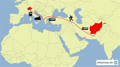 This map was created by a user. MA Afghanistan von bettinamaurer - Landkarte für Deutschland