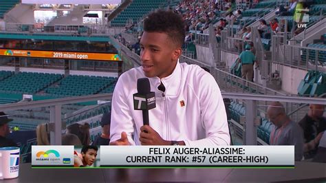 Born august 8, 2000) is a canadian professional tennis player. Felix Auger Aliassime - 2019 Miami Second Round Qualifying ...