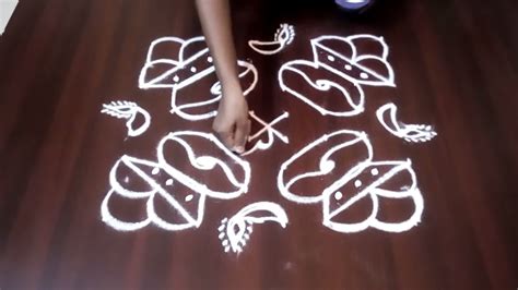 Pongal muggulu kolam vzory rangoli videá 2019. 2018 Pongal Pot Rangoli With 8-8 Dots || 8 Pulli Pongal ...