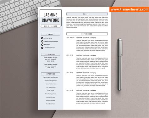 Curriculum vitae student teacher simply. Professional CV Template for MS Word, Cover Letter ...
