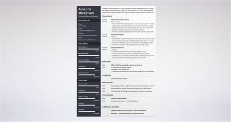It's the best format for a financial analyst resume because it gets your best points across fast. Financial Analyst Resume Examples (Guide & Templates)