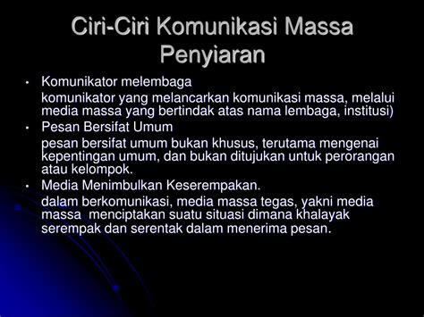 Tujuan komunikasi ini ialah menyampaikan sesuatu maklumat. PPT - PUSAT PEMBERITAAN PENYIARAN (TELEVISI) PowerPoint ...