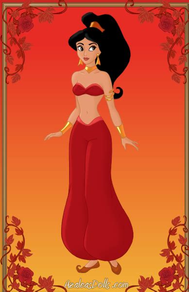 Dress like princess jasmine in red. Princess Jasmine (Red Outfit) by scooterbug1998 on DeviantArt