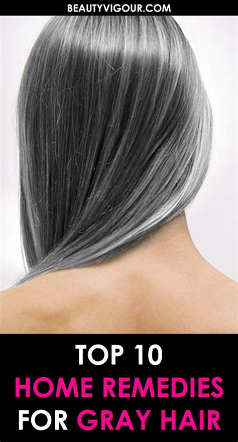 Natural, healthy, dark hair represents youthfulness, whereas gray hair is often associated with old age. Top 10 Home Remedies To Stop Gray Hair in 2020 | Stop grey ...