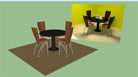 Enter your email address to receive alerts when we have new listings available for round table with chairs that fit under. Round Table with chairs. | 3D Warehouse