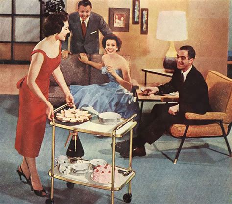 Retro dinner party food will always cater to a wide variety of tastes, and that's because to some extent we all grew up with it. 1950s Dinner Party | Retro, Vintage housewife, Retro vintage