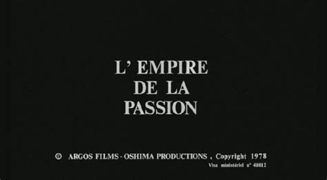 Tatsuya fuji, kazuko yoshiyuki, takahiro tamura and others. Infini-Tropolis Review: Empire of Passion (1978)