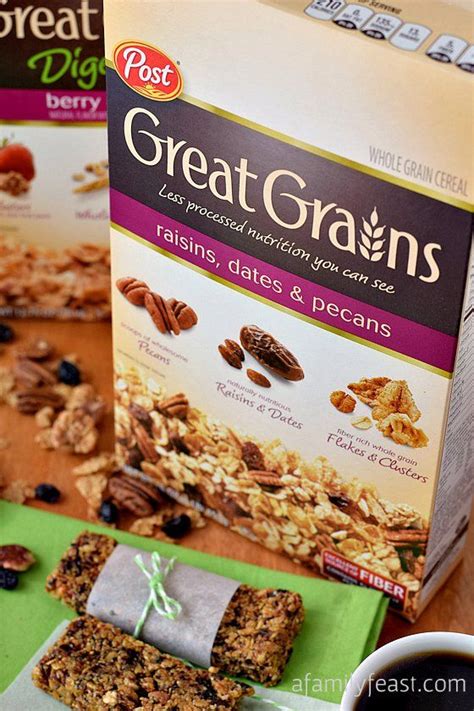 Like i definitely could have bought these at the store, but these are healthier and more filling and more delicious. Great Grains Chewy Breakfast Bars | Recipe | Breakfast ...