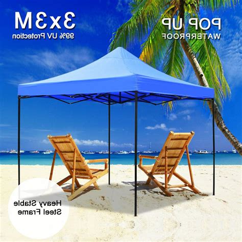 Straight leg canopy offers reliable shade and sun protection that's perfect for your next outdoor event. Outdoor Commercial EZ Pop Up Canopy 10x10 Waterpro