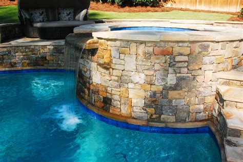 Peach state pools | building a better pool community. A beautiful spill-over from spa by Peach State Pool ...