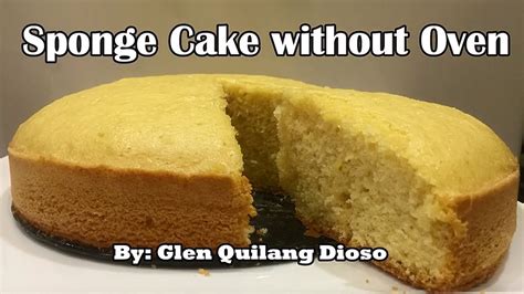 Apropriate temperature to bake a sponge cake : How to cook Sponge Cake without oven - YouTube