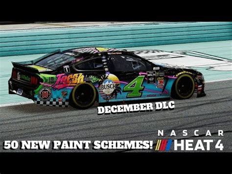 The only official licensed game of. 50 NEW PAINT SCHEMES!! NASCAR Heat 4 Paint Schemes Review ...