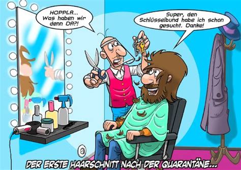 Corona cartoon 1 of 990. Haircut von Joshua Aaron | Natur Cartoon | TOONPOOL