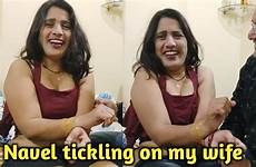 navel tickling prank