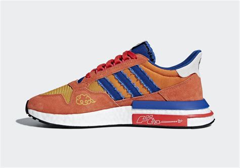 The dragon ball z x adidas collection will include special colorways/iterations of sever adidas models said to resemble the style and motif of certain dragon ball z characters. Adidas Rolls Out Dragon Ball Z Shoe Line This August