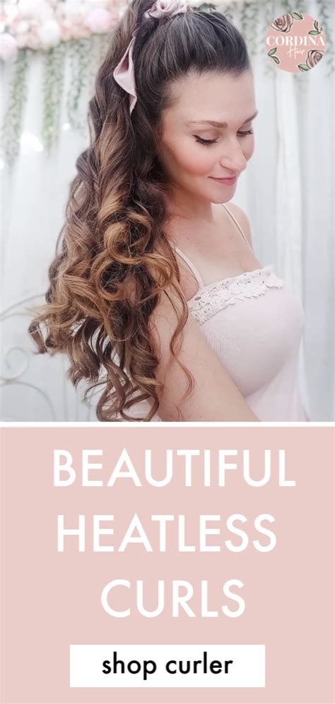 Pretty heatless curls using the Flower Curl overnight ...