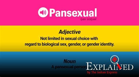 Meaning of pansexual in english. Explained: What does it mean to be pansexual? | Explained News,The Indian Express