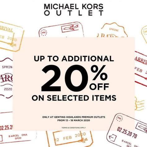 From 10 july 2018 enjoy rm5 off at selected f&b outlets when you download premium outlets malaysia mobile app. 13-18 Mar 2020: Michael Kors Special Sale at Genting ...
