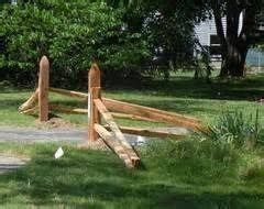 This technique is used in windy areas to further support the already sturdy and freestanding fence. split rail fence corner accent - Google Search in 2020 ...