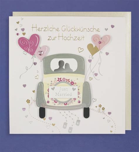 Hochzeit illustration hochzeit zeichnung frisch verheiratet auto gästebuch baum geldscheine falten sprüche hochzeit. Hochzeit Grußkarte Handmade Applikation Glückwünsche Just ...