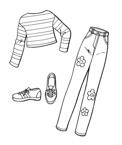 Pants coloring pages for kids online. Sketches of Pants Coloring and Drawing Pages | Pants for ...