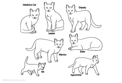 Warrior cat coloring pages are a fun way for kids of all ages to develop creativity, focus, motor skills and color recognition. Seven Warrior Cats Coloring Pages - Free Printable ...