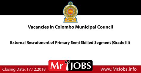 Home > asia > malaysia > regional & local government > klang municipal council. Vacancies in Colombo Municipal Council -External ...
