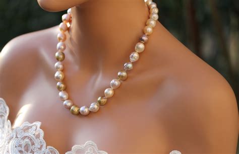 Wedding Pearls, Bridal jewelry, Edison Pearls, Baroque Pearls, Multicolor Pearls, Pearl strands ...