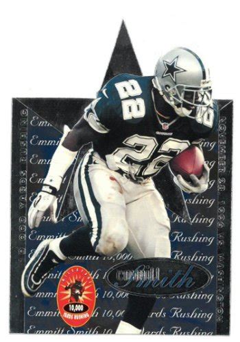 While emmitt smith rookie cards are not going to be a more speculative investment that could offer crazy returns, it will never be a bad idea to own a card or two. Emmitt Smith Dallas Cowboys 1996 Score Board 10,000 Yard Rushing Commemorative Jumbo Card ...