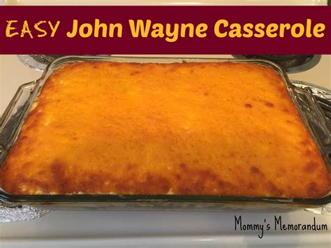 Easy non dairy white chicken. John Wayne Casserole Recipe | John wayne casserole ...