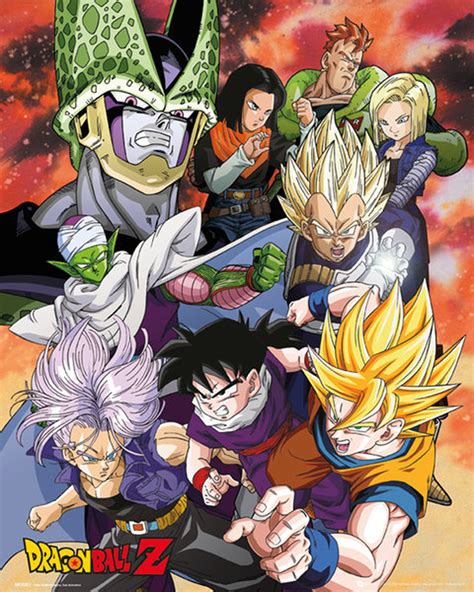 Why were the androids of the main timeline much kinder than the ones of after cell was destroyed and all his victims revived by the dragon balls, why didn't android 17 search for his sister? Dragon Ball Z - Cell Saga - Mini-Poster - 40x50