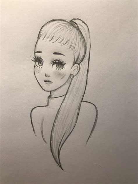 @agrande.swt drawing by @stechdraws_ on instagram #arianagrande. Рисунки Арианы Гранде для срисовки (18 фото) 🔥 Прикольные ...