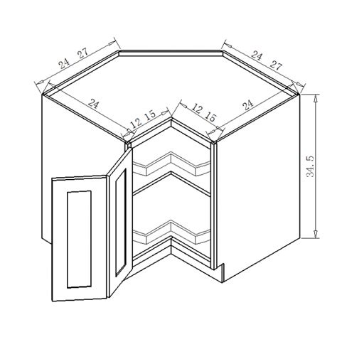 Lazy susan corner base cabinets include the lazy susan. LS36 Lazy Susan Base Cabinet - Galaxy White - KITCHEN