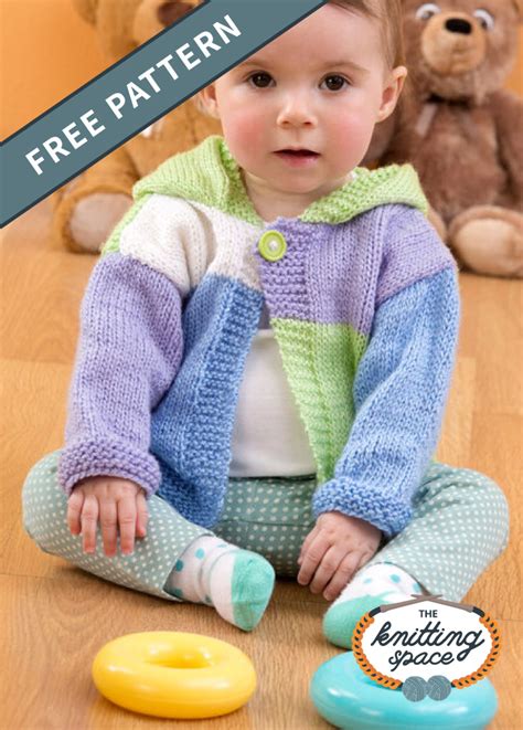 Explore our collection of gorgeous cardigan knitting patterns in every style you could want! Color Block Knitted Hoodie FREE Knitting Pattern