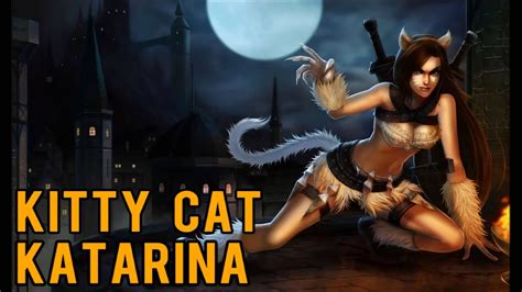 League of Legends - Kitty Cat Katarina Skin - YouTube