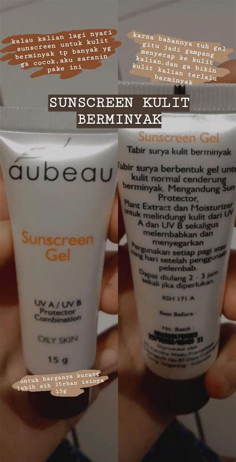 Kebanyakan sunscreen memiliki tekstur yang sedikit kental dan cenderung berminyak saat digunakan sehingga membuat kulit terlihat lebih berminyak. sunscreen kulit berminyak skincare kulit berminyak ...