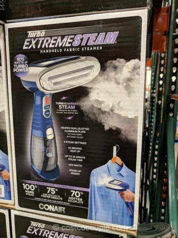 We also stock the latest irons at great warehouse prices. Conair Turbo Extreme Steam Handheld Garment Steamer