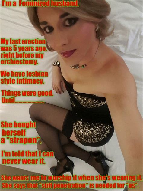 Slave wife marion dominated by two guys. Feminized Husband Captions - chastity captions