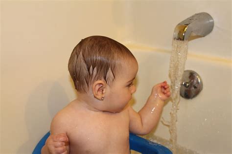 Use mild soap and use it sparingly (too much dries out your baby's skin). How to Give a Baby a Bath: 13 Steps (with Pictures) - wikiHow