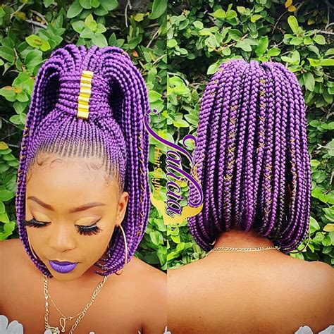 Layers can be incorporated into any short bob hairstyles for black women for an added style. Jalicia HairStyles on Instagram: "Drop A 💜 if Purple Is ...